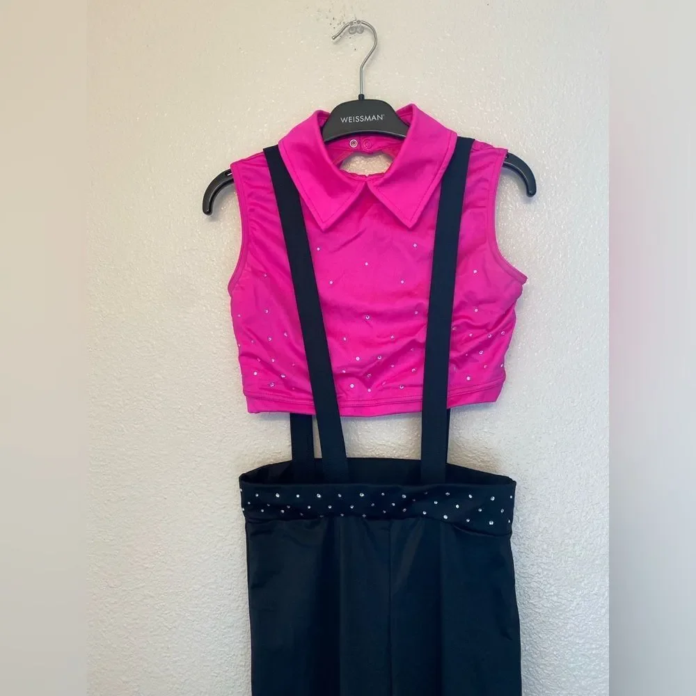 WEISSMAN Dance Costume menswear hot pink black Bye Bye Blackbird 14089 SA